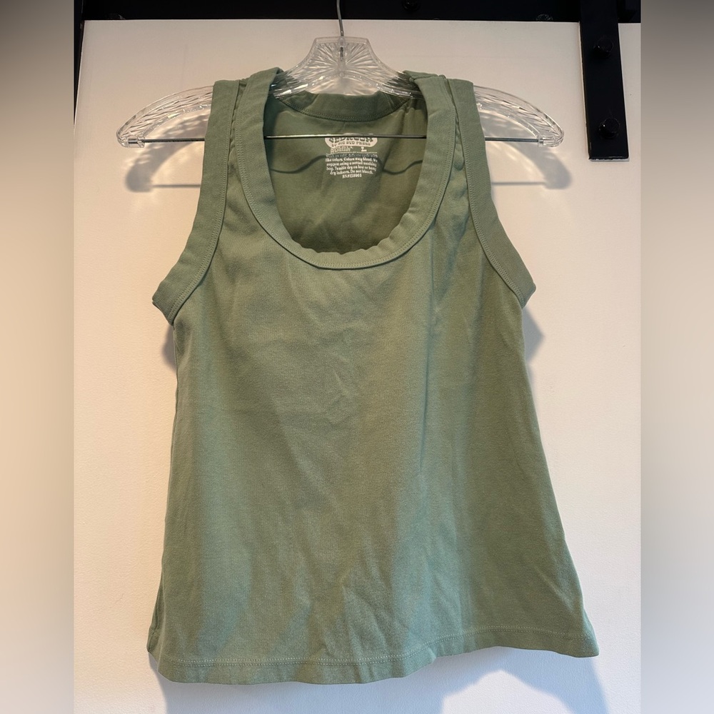 Sage Green Crop Tank